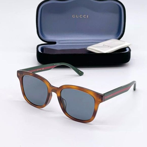 Sale! New Gucci Unisex 53mm Havana Grey Sunglasses! - Picture 1 of 8